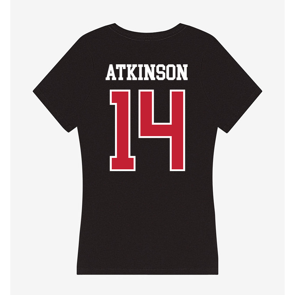 Ohio State - NCAA Football : Beau Atkinson - Women's V-Neck T-Shirt-1