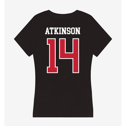Ohio State - NCAA Football : Beau Atkinson - Women's V-Neck T-Shirt-1