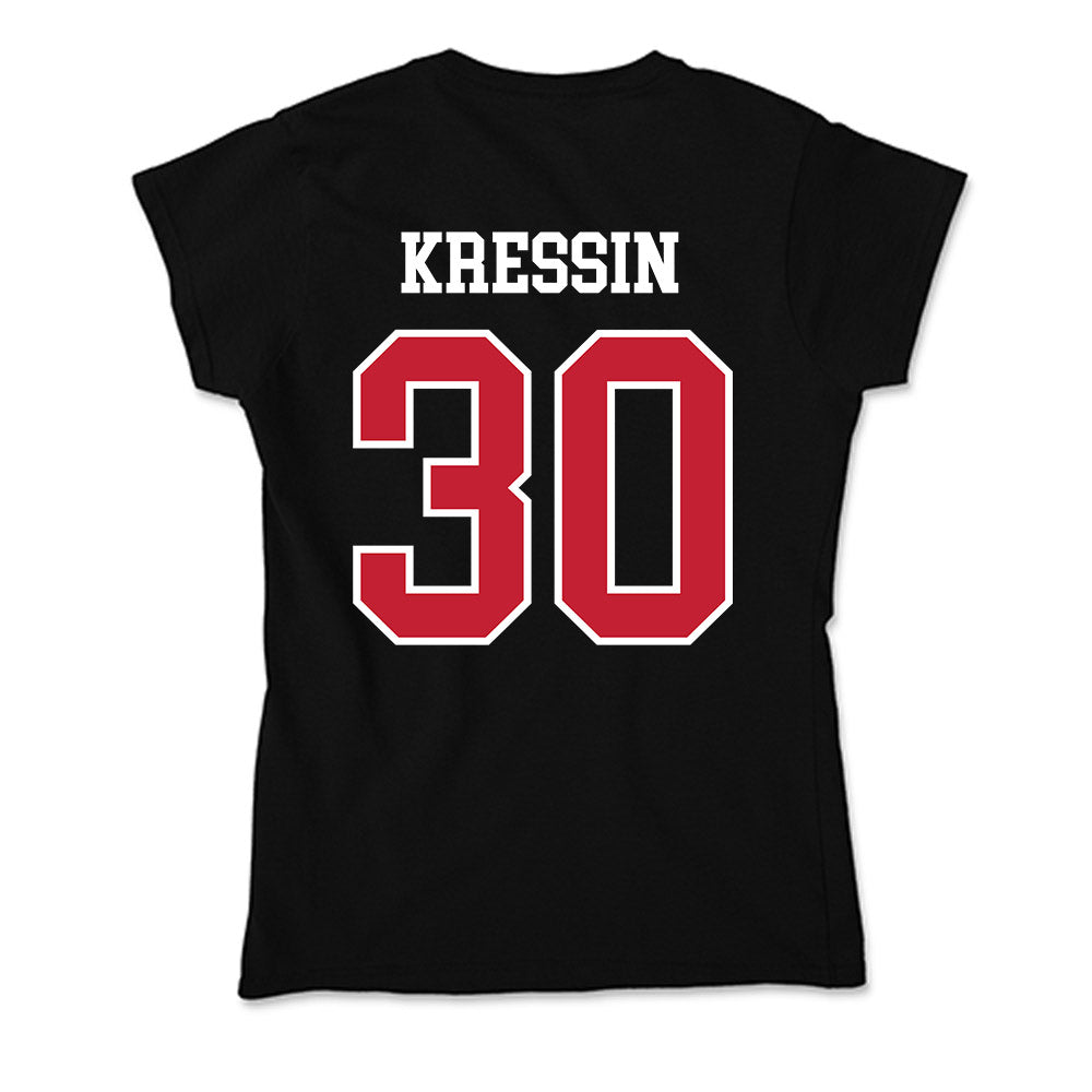 Ohio State - NCAA Women's Ice Hockey : Taylor Kressin - Soft Style Women’s T-Shirt-1
