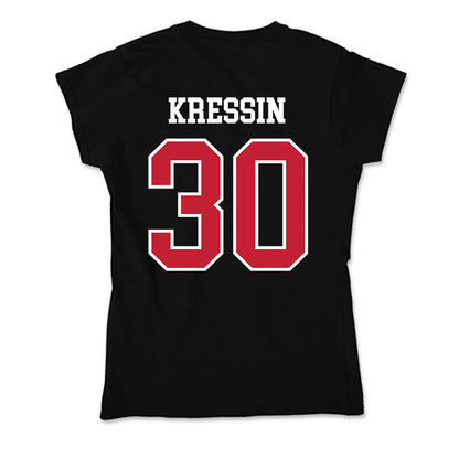 Ohio State - NCAA Women's Ice Hockey : Taylor Kressin - Soft Style Women’s T-Shirt-1
