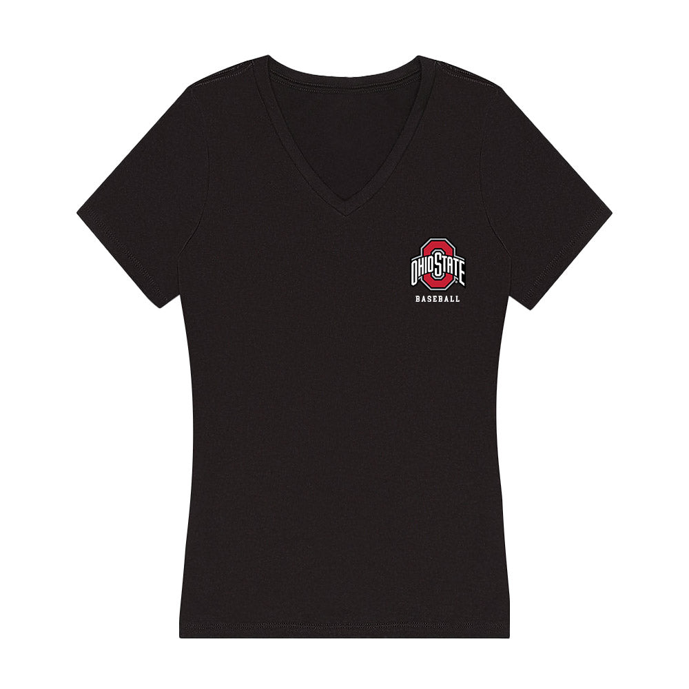 Ohio State - NCAA Baseball : Alex Bemis - Women's V-Neck T-Shirt-0