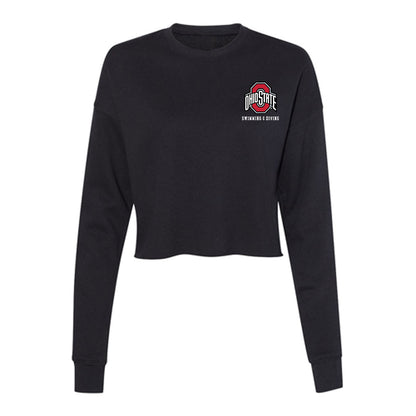 Ohio State - NCAA Women's Swimming & Diving : Adair Shaw - Women's Cropped Crew Fleece-0