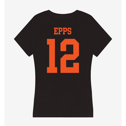 Oklahoma State - NCAA Football : Cameron Epps - Women's V-Neck T-Shirt-1