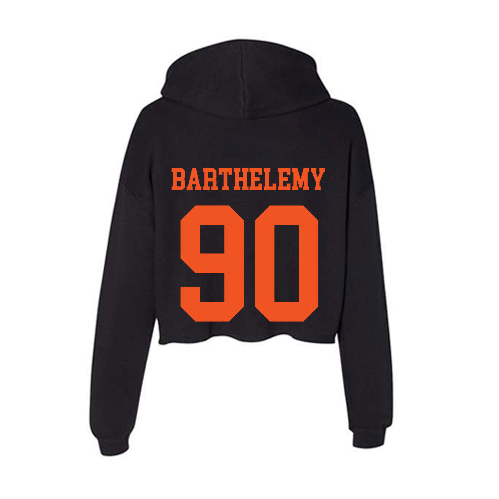Oklahoma State - NCAA Football : Savion Barthelemy - Women's Crop Fleece Hoodie-1