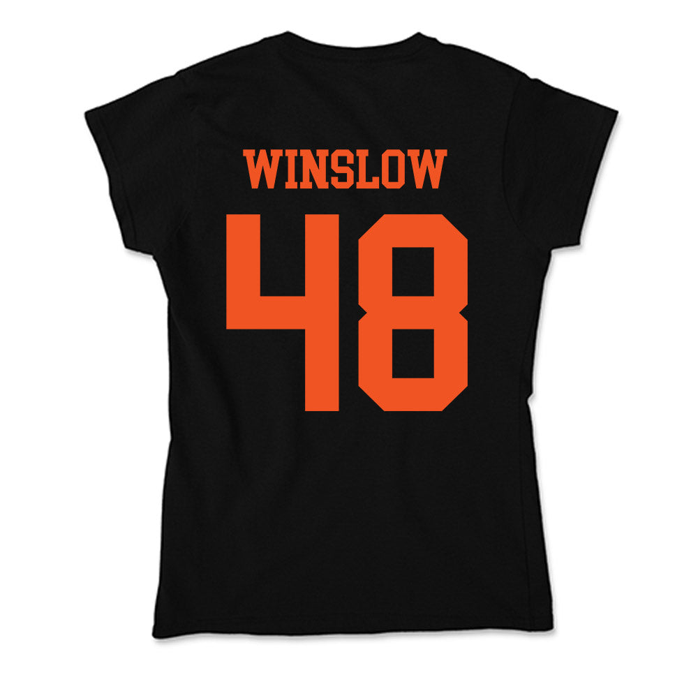 Oklahoma State - NCAA Baseball : Drew Winslow - Soft Style Women’s T-Shirt-1