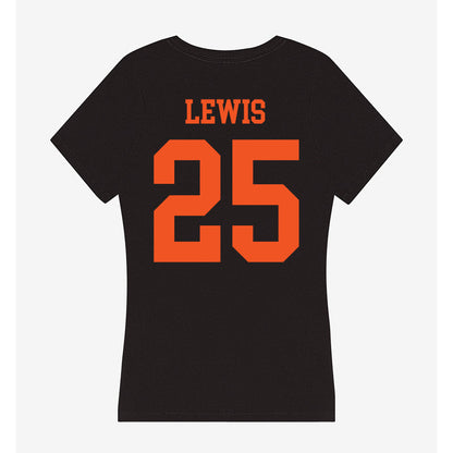 Oklahoma State - NCAA Football : Kollin Lewis - Women's V-Neck T-Shirt-1