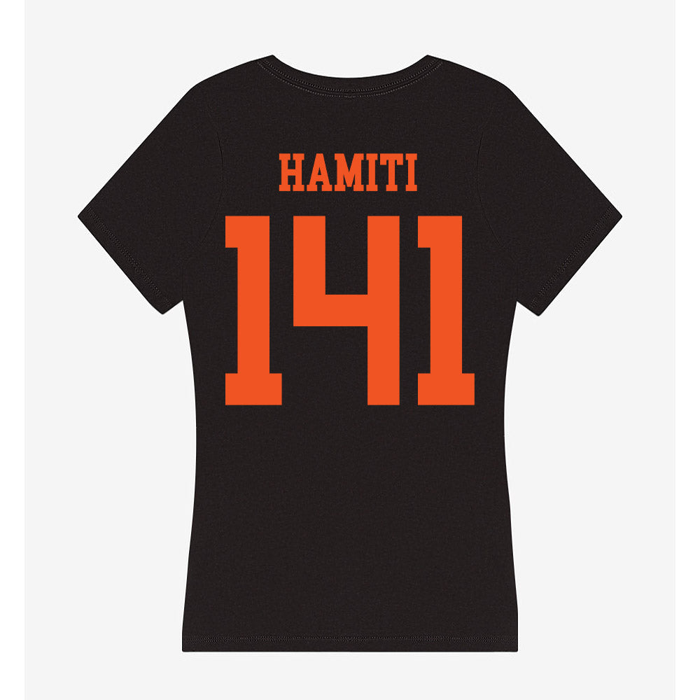 Oklahoma State - NCAA Wrestling : Jake Hamiti - Women's V-Neck T-Shirt-1