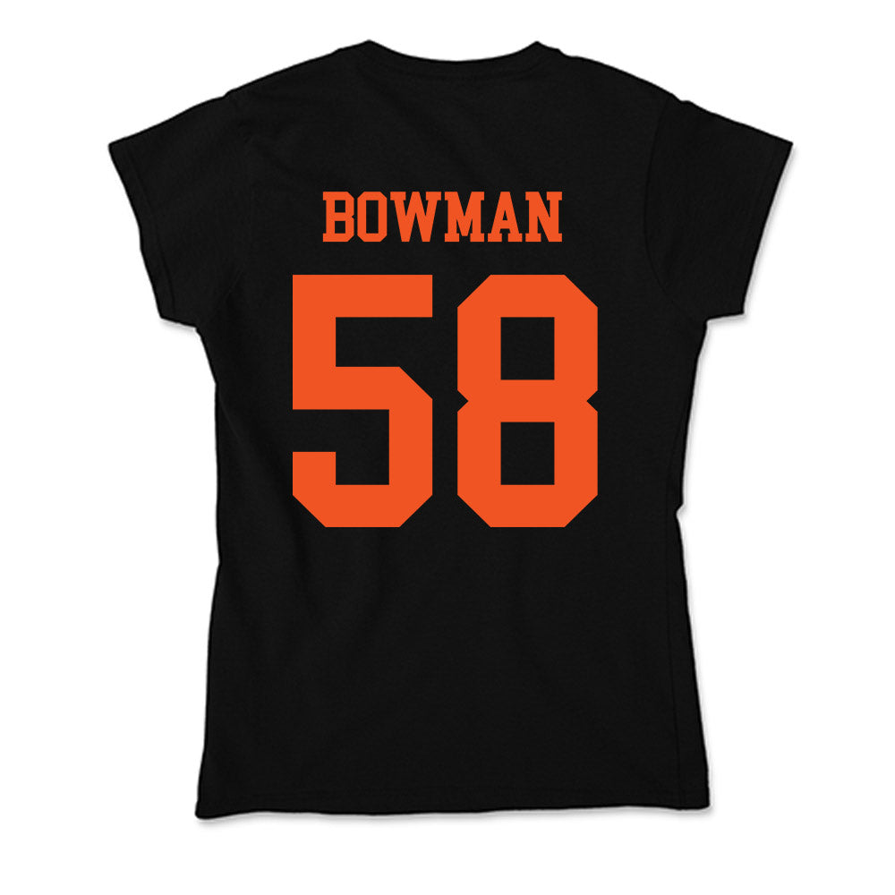 Oklahoma State - NCAA Football : Isaiah Bowman - Soft Style Women’s T-Shirt-1