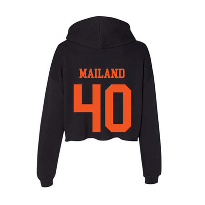 Oklahoma State - NCAA Football : Cooper Mailand - Classic Shersey Women's Crop Fleece Hooded Sweatshirt-1