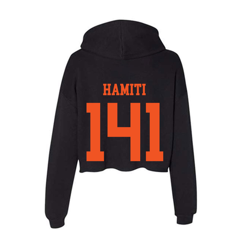 Oklahoma State - NCAA Wrestling : Jake Hamiti - Women's Crop Fleece Hoodie-1