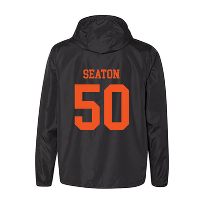 Oklahoma State - NCAA Football : Kole Seaton - Classic Shersey Windbreaker-1