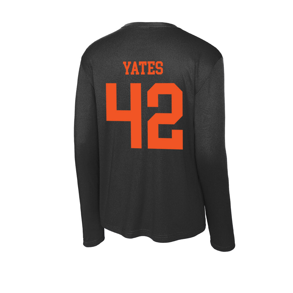 Oklahoma State - NCAA Football : Caden Yates - Activewear Long Sleeve T-Shirt-1
