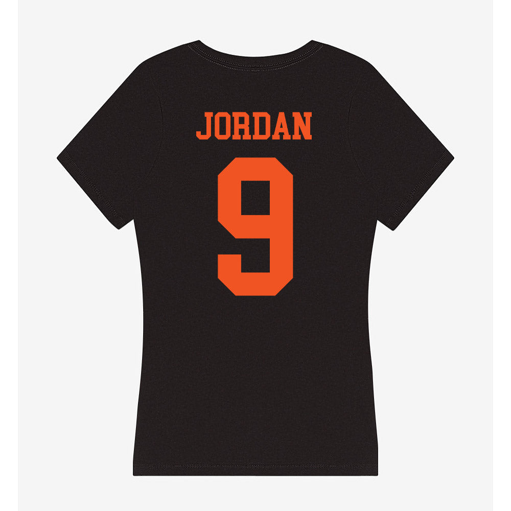 Oklahoma State - NCAA Football : Grant Jordan - Women's V-Neck T-Shirt-1