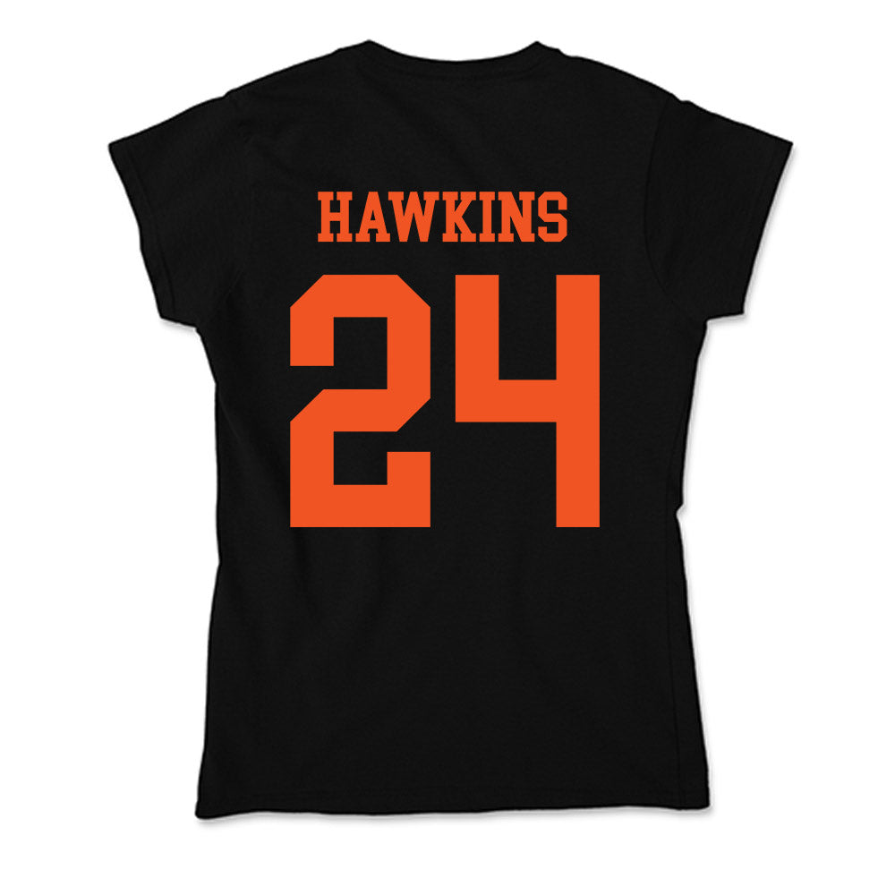 Oklahoma State - NCAA Football : Caleb Hawkins - Soft Style Women’s T-Shirt-1