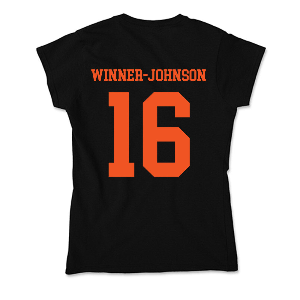 Oklahoma State - NCAA Football : Dallas Winner-Johnson - Soft Style Women’s T-Shirt-1