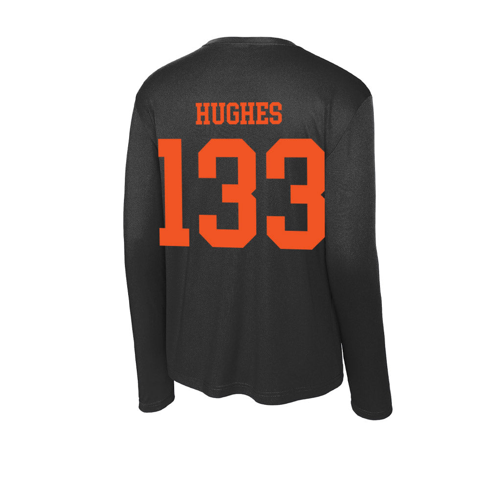 Oklahoma State - NCAA Wrestling : Cael Hughes - Activewear Long Sleeve T-Shirt-1