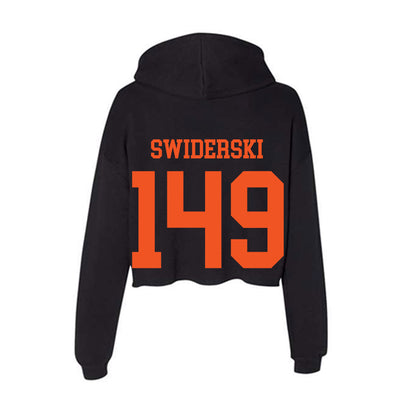Oklahoma State - NCAA Wrestling : Casey Swiderski - Women's Crop Fleece Hoodie-1