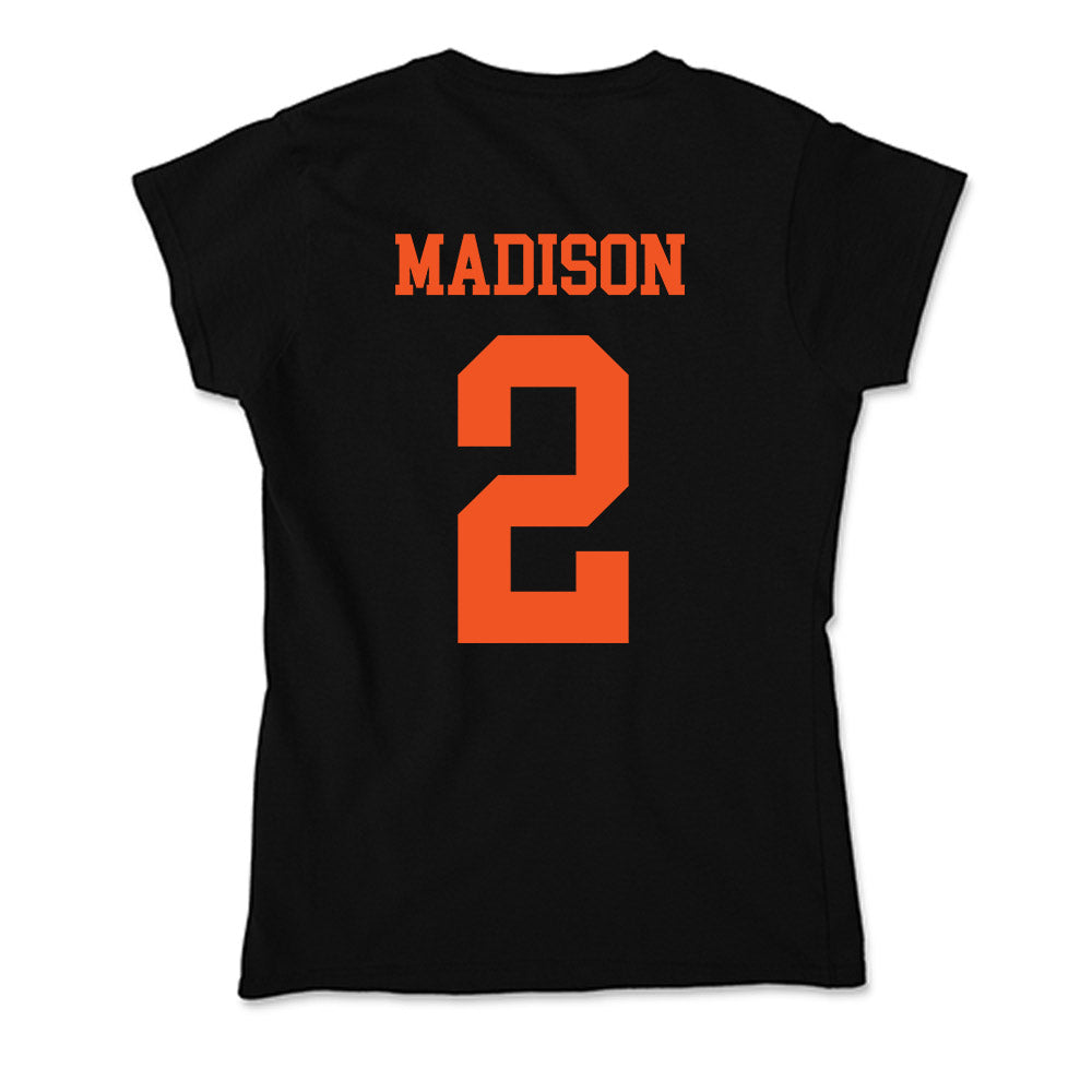 Oklahoma State - NCAA Women's Soccer : Victoria Madison - Classic Shersey Soft Style Women’s T-Shirt-1