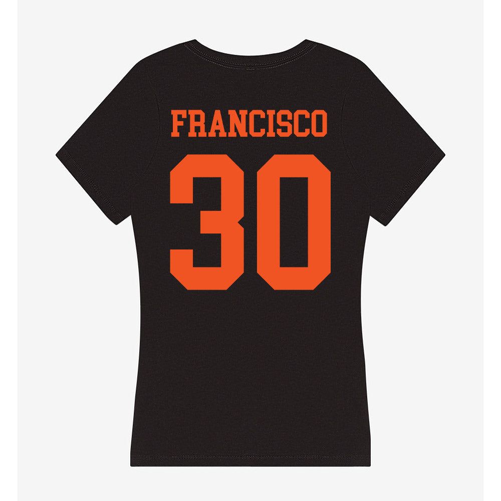 Oklahoma State - NCAA Baseball : Brady Francisco - Women's V-Neck T-Shirt-1