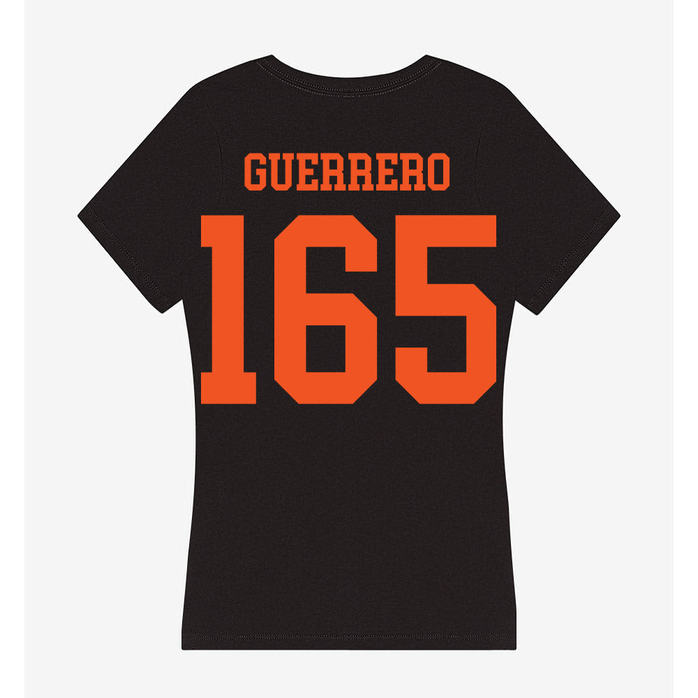 Oklahoma State - NCAA Wrestling : Ishmael Guerrero - Women's V-Neck T-Shirt-1
