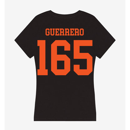 Oklahoma State - NCAA Wrestling : Ishmael Guerrero - Women's V-Neck T-Shirt-1