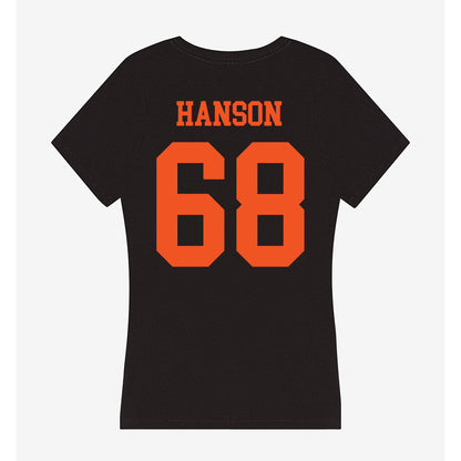 Oklahoma State - NCAA Football : Joseph Hanson - Women's V-Neck T-Shirt-1