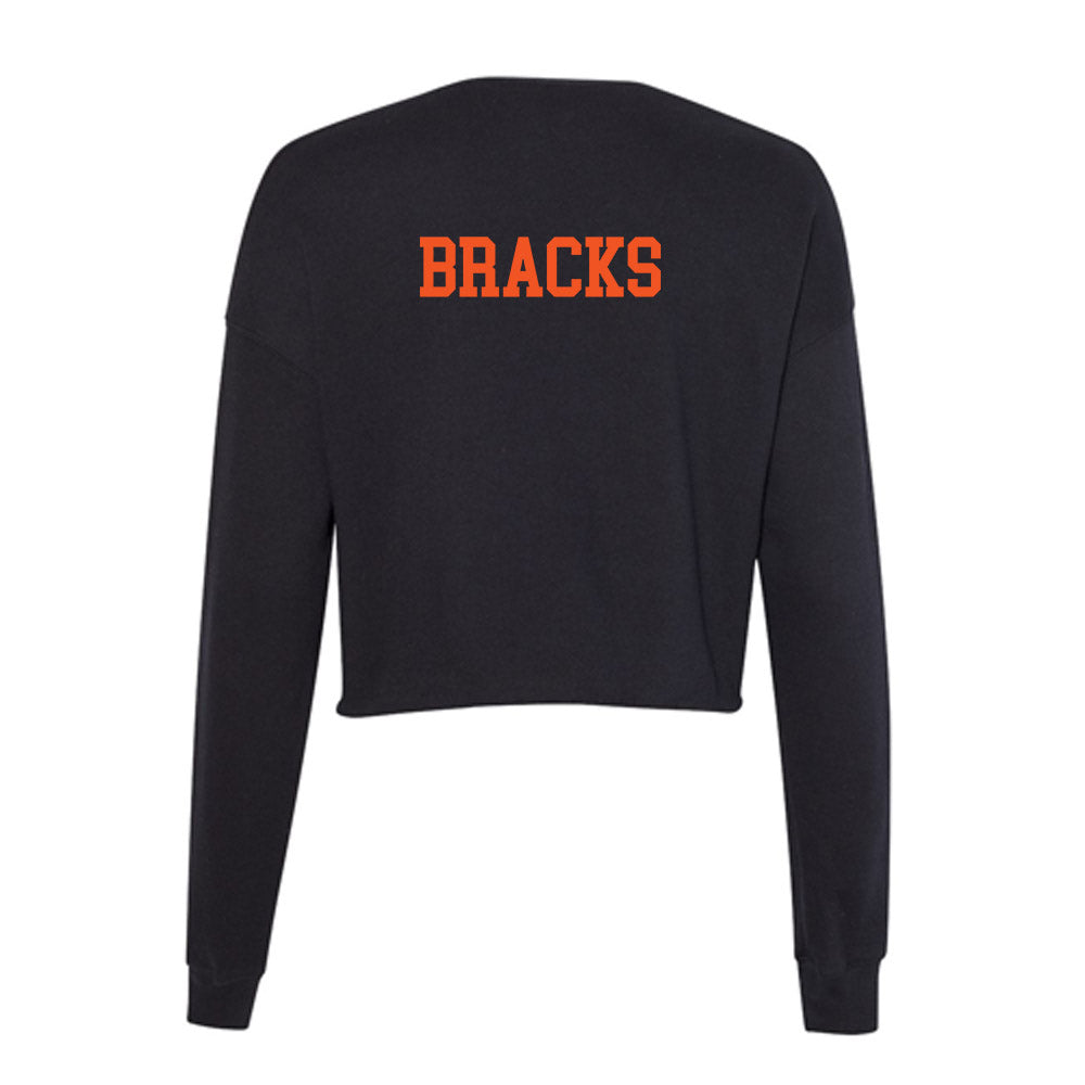 Oklahoma State - NCAA Men's Tennis : Ian Bracks - Women's Cropped Crew Fleece-1