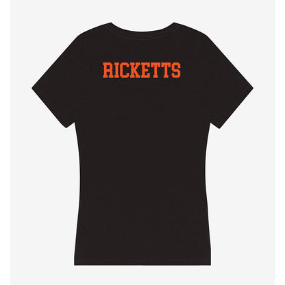 Oklahoma State - NCAA Men's Track & Field : Rajaun Ricketts - Women's V-Neck T-Shirt-1