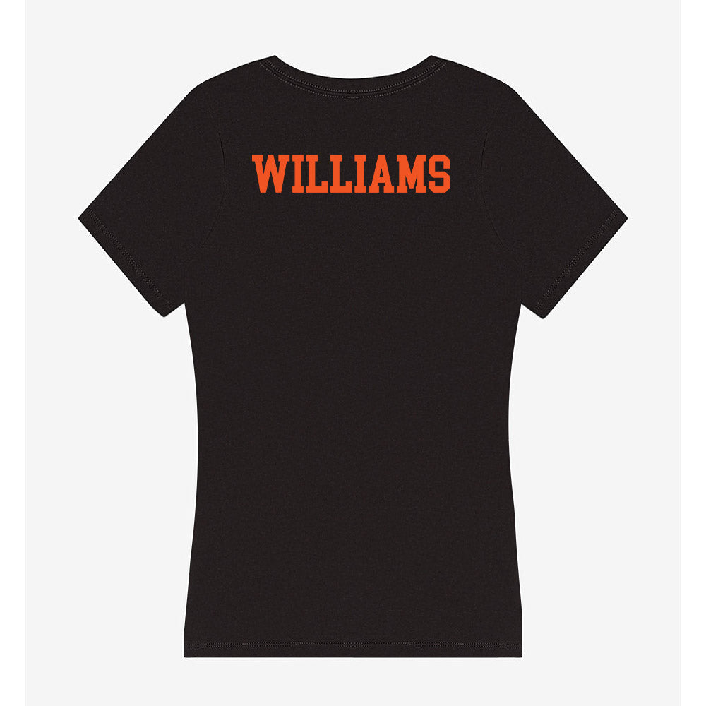 Oklahoma State - NCAA Football : James Williams - Women's V-Neck T-Shirt-1