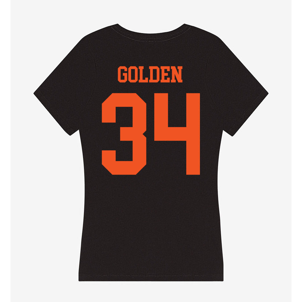 Oklahoma State - NCAA Baseball : Josiah Golden - Women's V-Neck T-Shirt-1