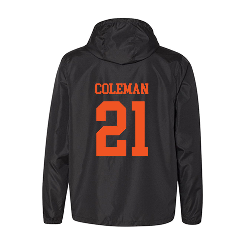 Oklahoma State - NCAA Men's Basketball : Isaiah Coleman - Windbreaker-1