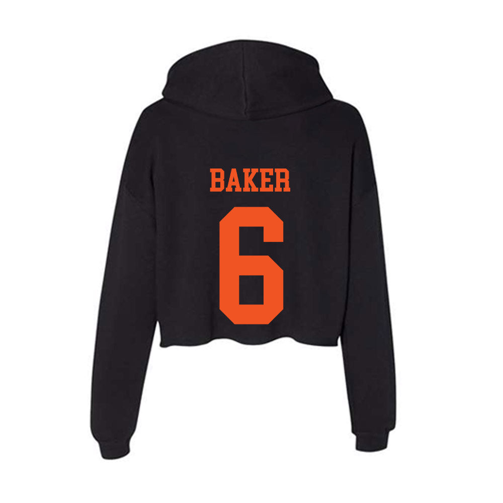 Oklahoma State - NCAA Women's Soccer : Sophia Baker - Women's Crop Fleece Hoodie-1