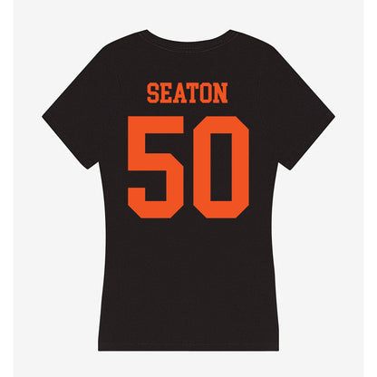Oklahoma State - NCAA Football : Kole Seaton - Classic Shersey Women's V-Neck T-Shirt-1