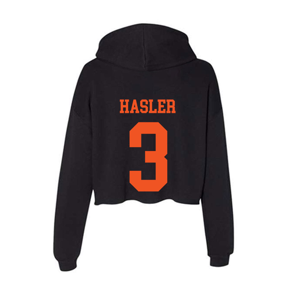 Oklahoma State - NCAA Softball : Amanda Hasler - Women's Crop Fleece Hoodie-1
