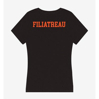 Oklahoma State - NCAA Equestrian : Emma Filiatreau - Women's V-Neck T-Shirt-1