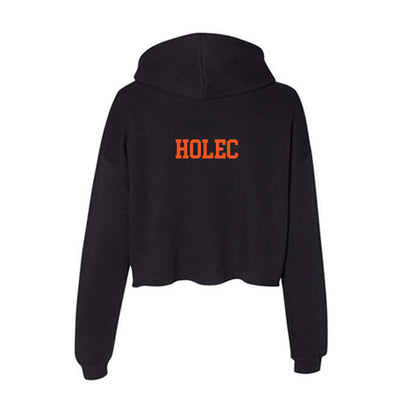 Oklahoma State - NCAA Football : Kai Holec - Women's Crop Fleece Hoodie-1