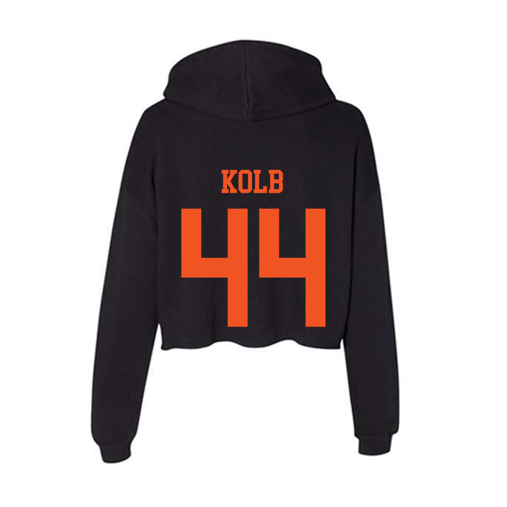 Oklahoma State - NCAA Football : Carson Kolb - Women's Crop Fleece Hoodie-1