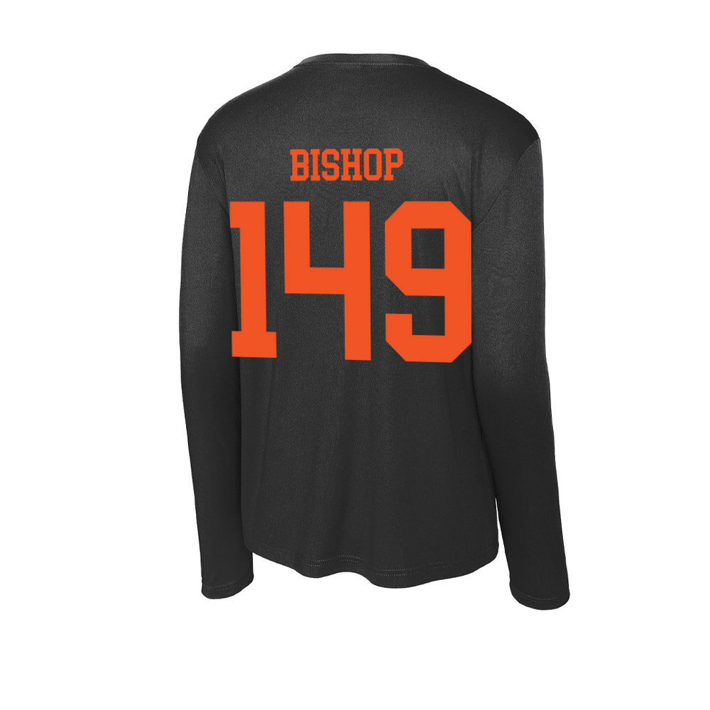 Oklahoma State - NCAA Wrestling : Max Bishop - Activewear Long Sleeve T-Shirt-1