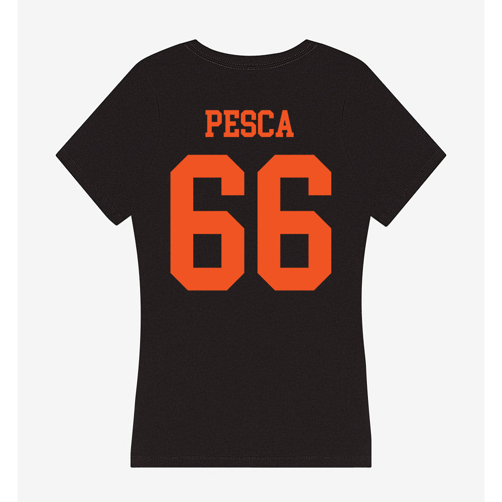 Oklahoma State - NCAA Baseball : Mario Pesca - Women's V-Neck T-Shirt-1