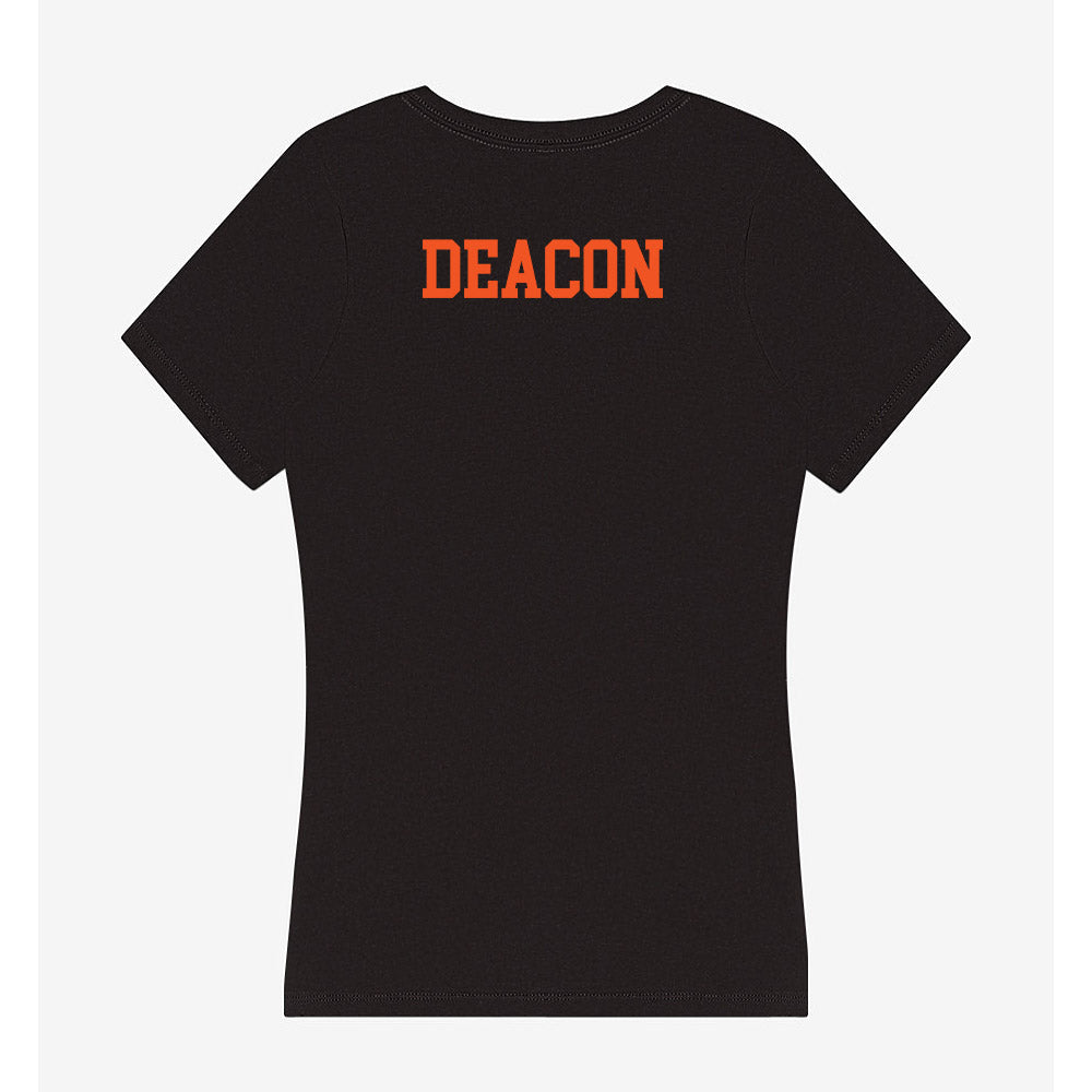 Oklahoma State - NCAA Men's Track & Field : Jacob Deacon - Women's V-Neck T-Shirt-1