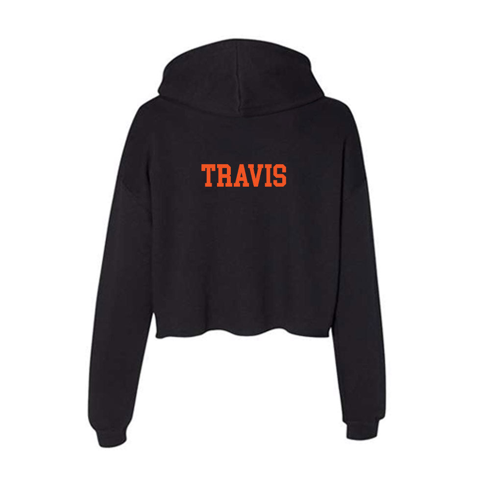 Oklahoma State - NCAA Wrestling : Teague Travis - Women's Crop Fleece Hoodie-1