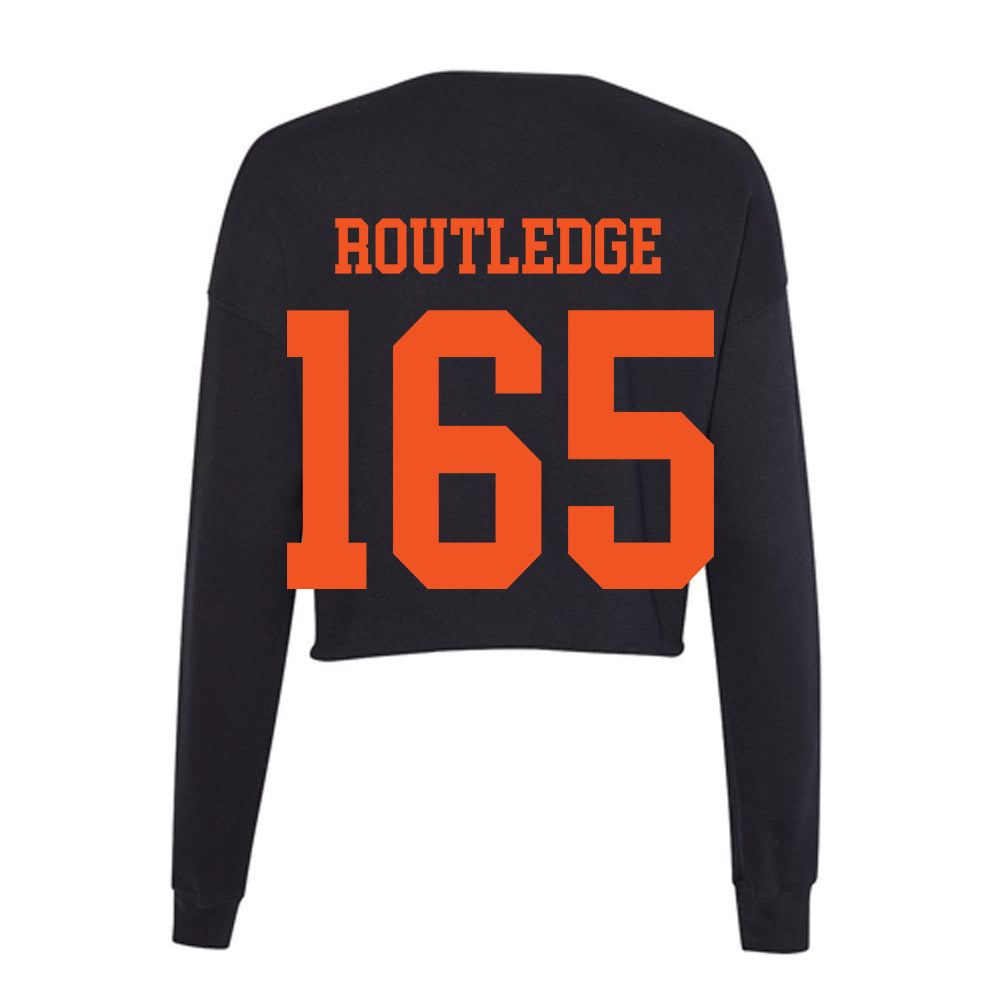 Oklahoma State - NCAA Wrestling : Kody Routledge - Women's Cropped Crew Fleece-1