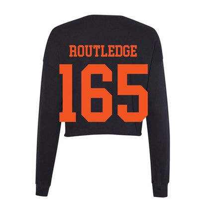 Oklahoma State - NCAA Wrestling : Kody Routledge - Women's Cropped Crew Fleece-1