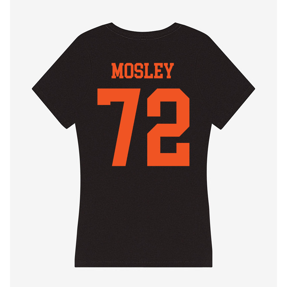 Oklahoma State - NCAA Football : ORyan Mosley - Women's V-Neck T-Shirt-1