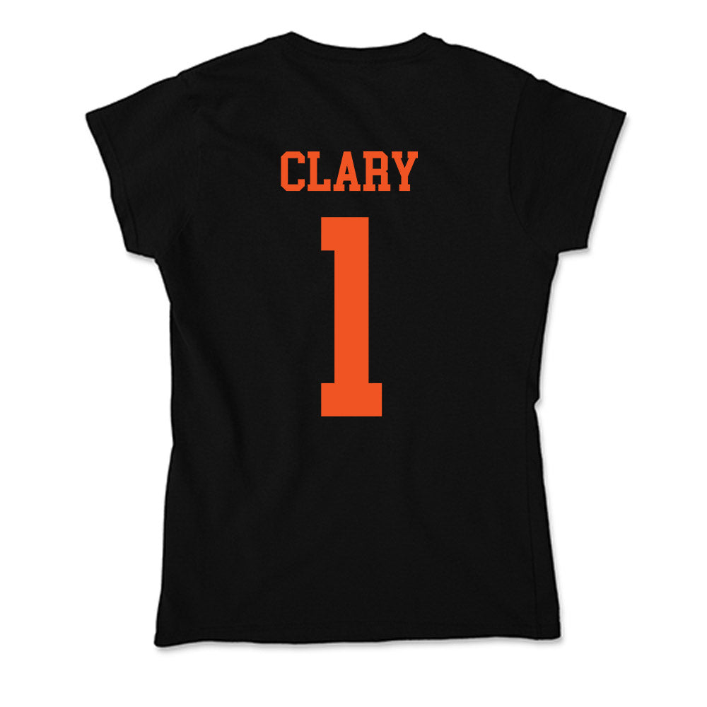 Oklahoma State - NCAA Men's Basketball : Kanye Clary - Soft Style Women’s T-Shirt-1