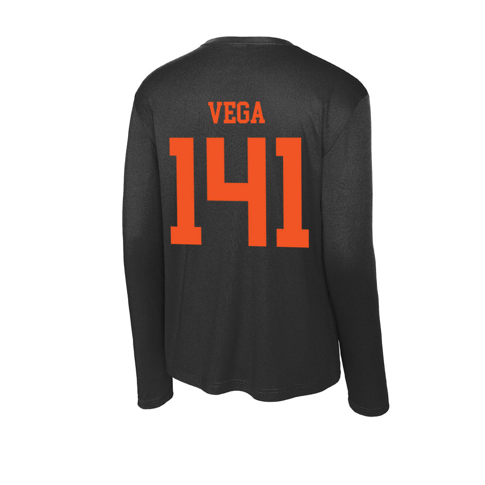 Oklahoma State - NCAA Wrestling : Sergio Vega - Activewear Long Sleeve T-Shirt-1