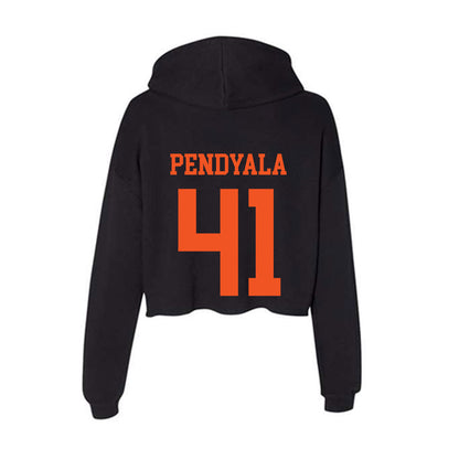 Oklahoma State - NCAA Football : Gabe Pendyala - Women's Crop Fleece Hoodie-1
