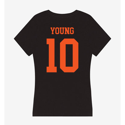 Oklahoma State - NCAA Football : Wyatt Young - Women's V-Neck T-Shirt-1