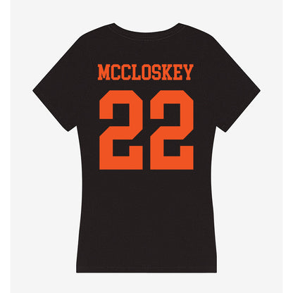 Oklahoma State - NCAA Softball : Elle Mccloskey - Women's V-Neck T-Shirt-1