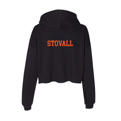 Oklahoma State - NCAA Men's Cross Country : Ethan Stovall - Women's Crop Fleece Hoodie-1